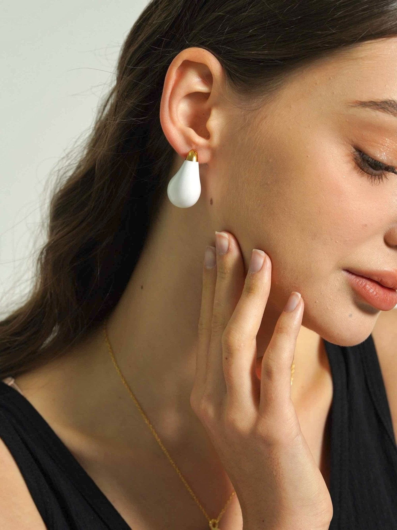 White Chunky Dupe Earrings - Women's Earrings - Someone & HerOwn