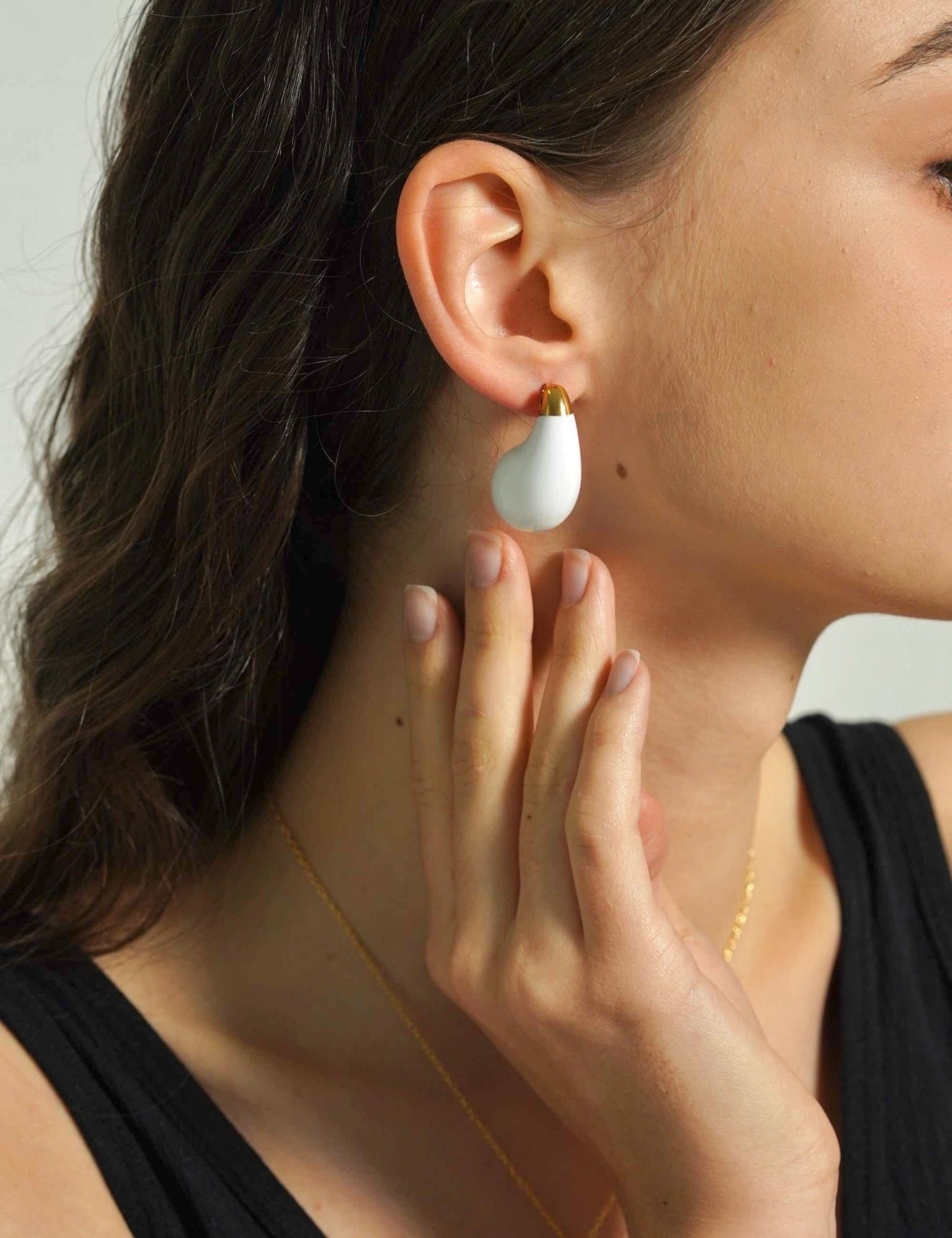 White Chunky Dupe Earrings - Women's Earrings - Someone & HerOwn