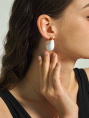 White Chunky Dupe Earrings - Women's Earrings - Someone & HerOwn