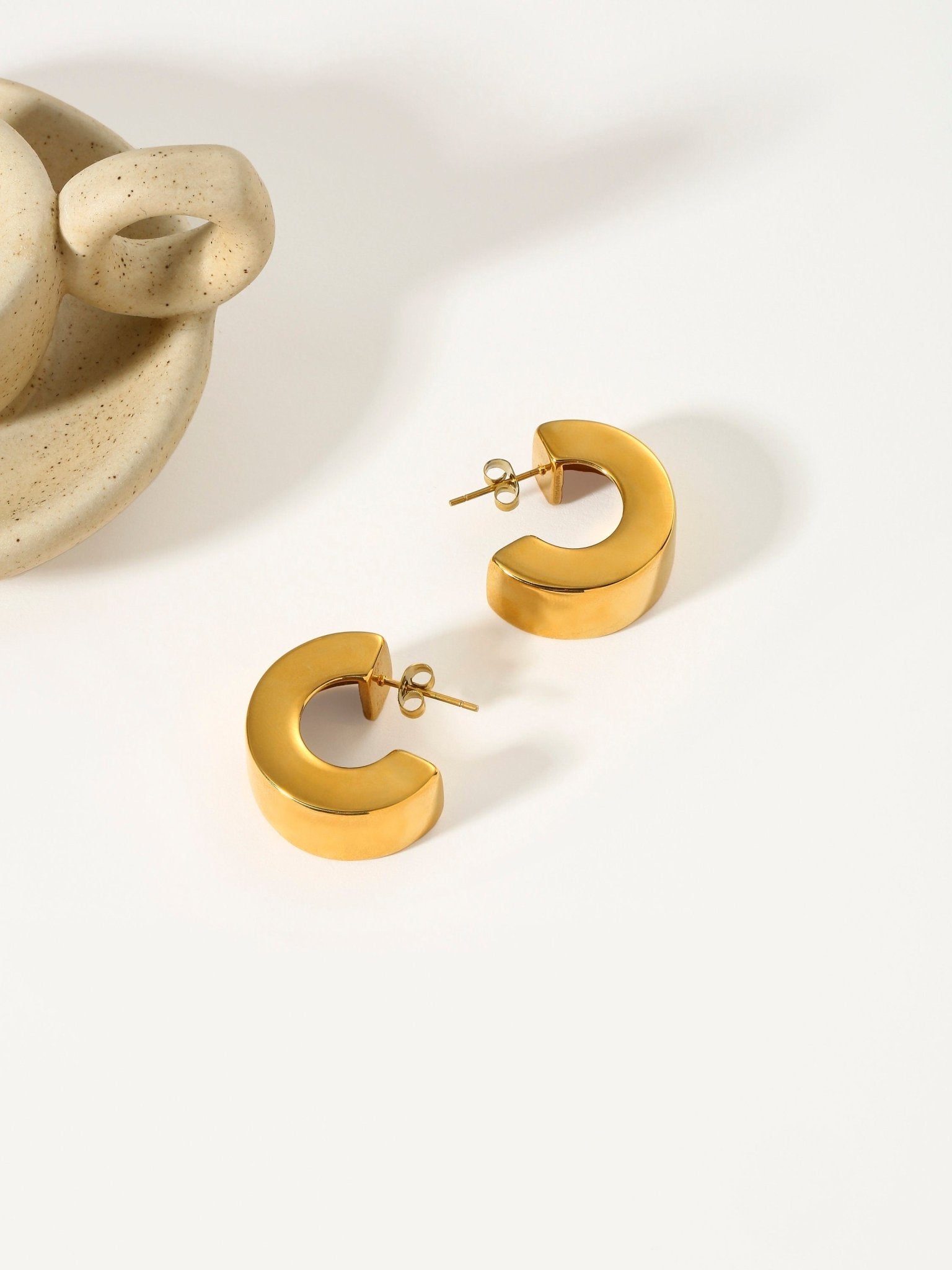 Wide Hoop Earrings - Women&#39;s Earrings - Someone &amp; HerOwn